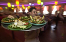 A waiter at a Bronx restaurant. . (KEITH D. BEDFORD/NEW YORK DAILY NEWS)